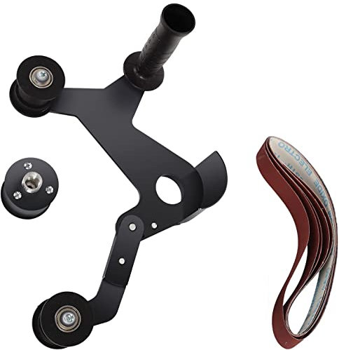 QYLTTDM Accesorio para lijadora de Banda Amoladora, Adaptador para husillo M10 Kit de Amoladora Manual, Adaptador Amoladora Angular Accesorio para Lijado Pulidora, husillo M10