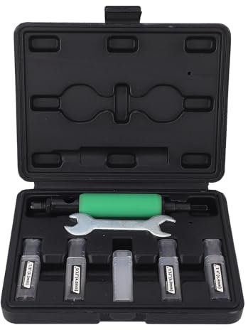 Blind Rivet Removal Tool Kit Metal Drilling Green Triangular Shaft