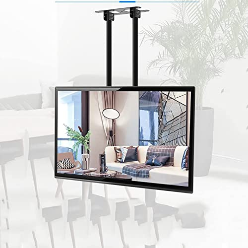 Supporto TV Regolabile da soffitto, Supporto TV, Adatto per TV LCD LED 4K da 60-100 Pollici, Display Piatto, Altezza Regolabile, inclinazione e Rotazione, Fino a 150 libbre, 600x40
