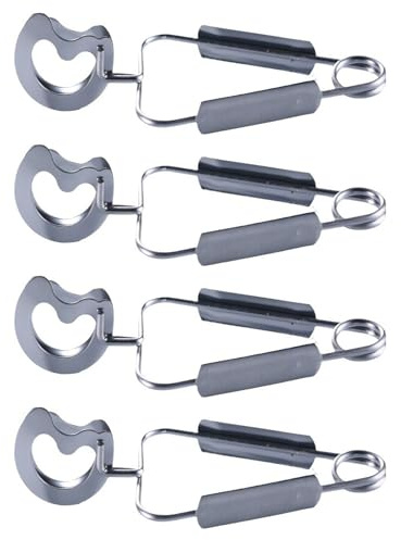 Zymoplas 4pcs/Set Seafood Fork and Snail Pliers Set Enjoy Snails with Ease Iron Snail Pliers Made of Stainless Steel Shell