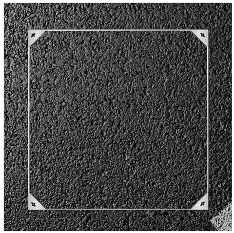 Copri tombino in Acciaio Inox ad Alta Resistenza - Confezione da 5, 40x40 cm, Coperchio Invisibile da Incasso per fognatura e Fossa settica, per vialetti e marciapiedi, coperture per pavimen