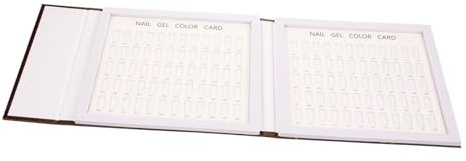 SOIMISS Nail Color Display Book Gel Polish Display 120 Spaces Abs and Paper Material with Coffee Cover and Create Colour Screen for Manicure and Nail Art Salon