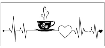 FUGLUS 1 pezzo Adesivi Murali Cucina, Peel and Stick, rimovibile, Zazze da Caffè, Parete Adesivo, Coffee Time, Scritte Adesive, Pareti Decor, Vinile, Tazzine, Decalcomania,Ristorante, Bar Decor