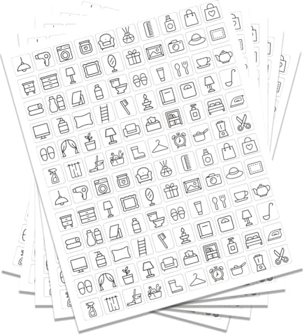 GOMAKERER 600 Stück Chore Planner Sticker Kalender Aufkleber Buch Planer Aufkleber Wasserdichte Schalter Panel Etiketten Aufkleber Für Den Heimgebrauch Dekorieren Planung Scrapbooking