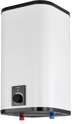 SIGO - Scaldacqua istantaneo 230 V, boiler elettronico compatto, ufficio, officina, casa vacanze, negozio, locali di servizio - Attacco inferiore, 20 l - 2000 W - NAPOLI Bianco