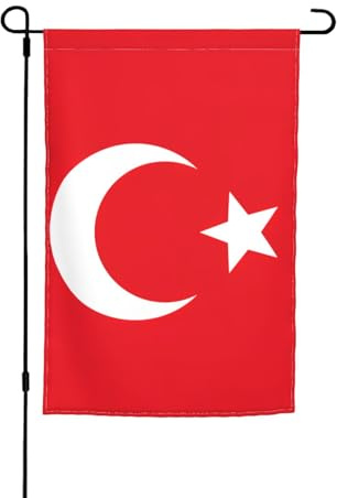 Bandiera della Turchia Stampa Bandiera da Giardino Doppio Lato Esterno Bandiera Giardino Interno Esterno Decorazione 30,5 x 45,7 cm