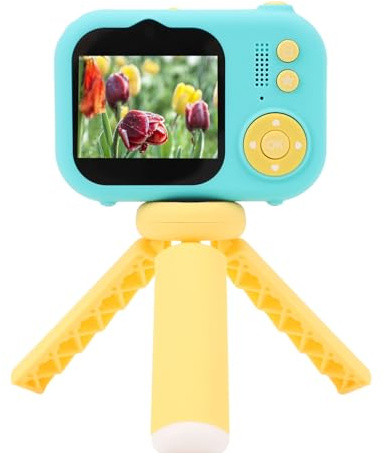 Tomantery Videocamera Digitale HD per Bambini con Treppiede per Ragazzi e Ragazze, Fotocamera Portatile per Bambini per Giocattoli di Compleanno