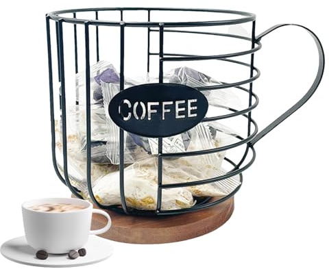 jamgeery Porta cialde caffè,Contenitore per tazze robusto di grande capacità per cialde di caffè | Portabicchieri per luoghi commerciali, bar caffetteria, libreria o uso domestico