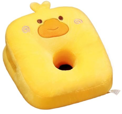 gukeduke 【Multiple Cartoon Designs】 Nap Pillow for Desk Office Sleeping Cushion Breathable Plush Soft PP Cotton Fill 30×25×20cm Cute Animal Panda Dinosaur Rabbit Dog(Little Duck)