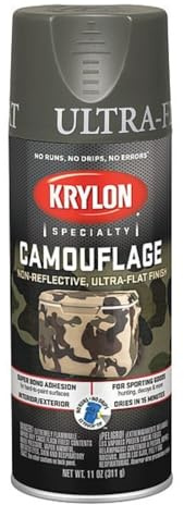 Krylon K04293007 camuflaje con fusión para tecnología de pintura plástica en aerosol, 11 oz, camuflaje oliva