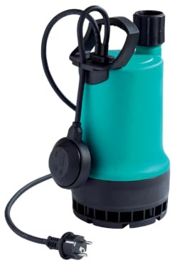 Wilo-Drain TMW 32/11, Schmutzwasser Tauchpumpe zur Förderung von klarem oder leicht verschmutztem Wasser aus Kellern, Behältern, Teichen oder Brunnen, Kabellänge 4m, max. 13800l/h, max. 1 bar, 550W
