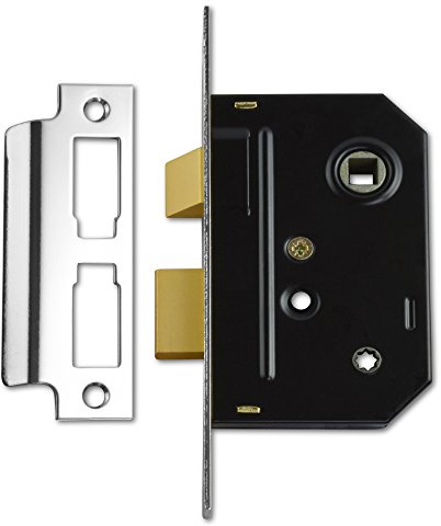 Union Locks 2294 Mortice Bathroom Lock 63mm - Chrome Finish (Visi Pack)