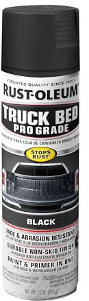 Rust-Oleum 272741 Automotive Professional Grade Truck Bed Coating Spray, 15 oz, Matte Black, (Pack of 1)