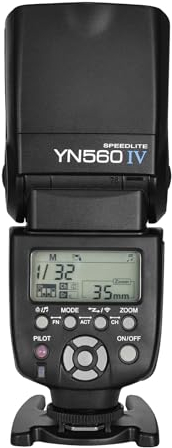 Yongnuo YN560 IV YN-560IV Flash sans Fil Speedlite Master + Slave Flash compatible avec Canon Nikon Pentax Olympus Fujifilm Panasonic