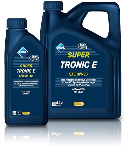 1 L + 4 L = 5 LITER ARAL SUPERTRONIC SUPER TRONIC E 0W-30 MOTOR-ÖL MOTOREN-ÖL