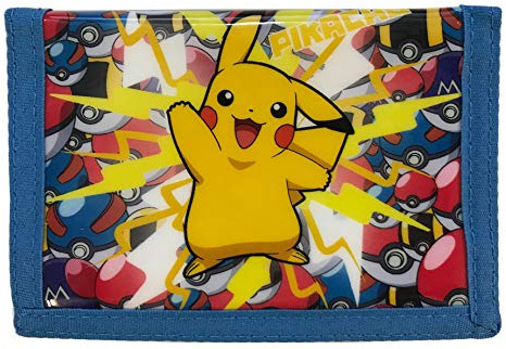 Pikachu Pokemon Lightning Strike! - Münz- und Karten-Geldbörse, mehrfarbig, 13 x 8 x .7cm, Kompakt