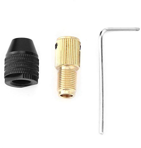 Miniatur Bohrfutter 0,3-3,4 mm Spannfutter mit 2,35 mm Schaft für Elektroschleifer & Rotary Werkzeuge, präzise Zentrierung für Modellbau und Feinbearbeitung