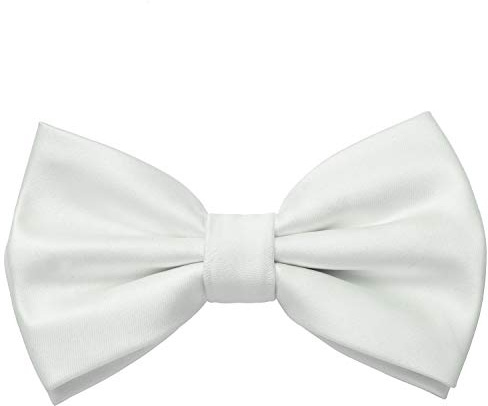 MASADA Herren Fliege Seidenlook, stufenlos verstellbar, handgefertigt, Hakenverschluss - 12 x 6 cm 100% Polyester