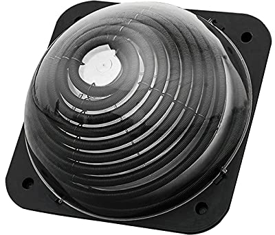 Fayelong Solar Dome Poolheizung für unterirdische und oberirdische Außenpools Heizpaneele mit Anschluss, schwarz