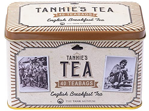New English Teas Tank Museum Tankies Tea Tin with 40 English Breakfast Teabags
