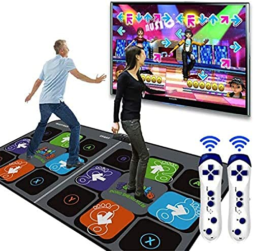 Volu Beleuchtete Spiel-Tanzmatte, Tanz-Step-Pad, Tanzspiele Im Arcade-Stil, Somatosensorisches Gamepad, TV, Videospiele, Yoga Für Fitness, Party, Zuhause,Hilarious123