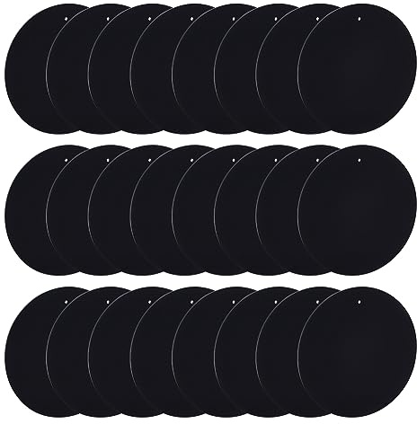 FINGERINSPIRE 24 Stück Schwarze Acryl Kreisplatte Mit Aufhängelöchern 10 cm Runde Acrylscheibe 2 mm Dicke Leere Kunststoffplatte Zum Malen Basteln Kreistafeln Anhänger Für Bilderrahmen