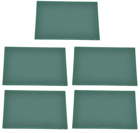 Grüne Schnitzwachs Blätter Hohe Dichte, 5 Stück | Präzises Modellieren mit antihaftender Oberfläche, 2 mm starke Wachsplatten