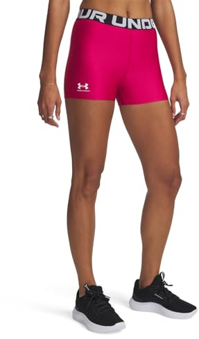 Under Armour HeatGear Shorty - Pantalones cortos interiores para mujer, color fucsia sombreado, M