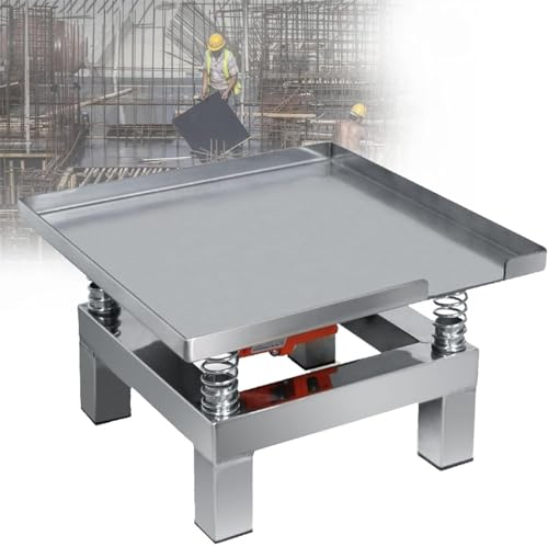 Litet Betongvibrationsbord Vibrationstestbänk Kompaktörplattform Rostfritt Stål,Formfyllning,Limfyllning,Hållbarhetstestexperiment,35 * 35cm-110V