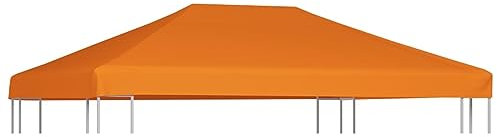 Homgoday Pavillondach 310 g/m² 4x3 m Orange Rasen, Garten Model44786