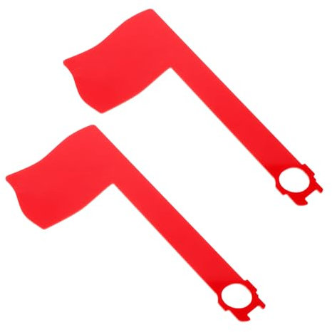 BESPORTBLE 2stücke Rote Briefkastenflagge Teiliges Aus Robustem Acryl Für Einfache Montage Idealer Ersatz Für Gartenbriefkästen Auffälliges Design Für Bessere Sichtbarkeit