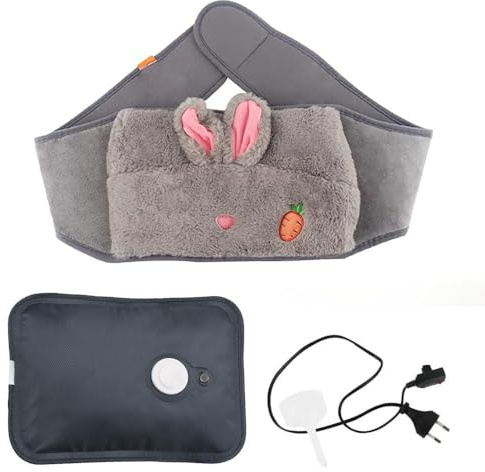 SKIKHN Borsa Acqua Calda Elettriche, Scaldamani Elettrico, Borsa Acqua Calda Peluche, Scalda Mani Portatile Elettrico, Boule Acqua Calda, per Dolori Muscolari, Pancia, Dorsali e Mestruali