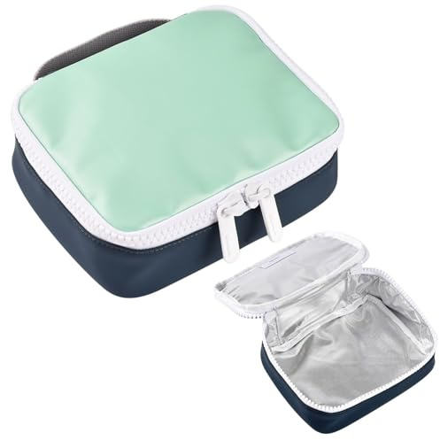 BÉABA, Bolsa isotérmica para el almuerzo, fiambrera, fiambrera, isotérmica, impermeable, etiqueta para el nombre, capacidad 2,7L, cremallera grande, efecto chicle, Faro, Matcha Latte