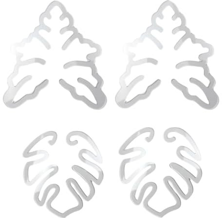 Qussedser Turtle Shell Bamboo Clamp Set, Plant Stem Plastic Support, Flower-Shaped Green Plant Leaf Holder,Turtle Shell Bamboo A+B