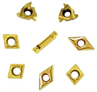 DAISHUJIE drehmeißel Gemischter Wendeschneidplattensatz CNC-Drehwerkzeughalter Bohrstange Hartmetall-/PKD-Wendeschneidplatten for Metalldrehen Gewindeschneiden Einstechen(16mm Holder 7PCS,for Steel)