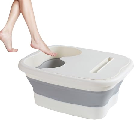 Fußbadewannenschüssel, Fussbadewanne Mit Massagenoppen, Fußbad Fussbad Mit Massage Faltbare Fußbadewanne, Pediküre Entgiftung Entspannung, Robust, Tragbar & Platzsparend Für Zuhause & wohnmobils