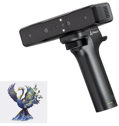 Creality Otter Lite 3D Scanner für 3D Druck, Kabelloser Handscanner, 0,05 mm Genauigkeit, Anti Shake Tracking, Geschwindigkeit bis zu 30 fps, 24 Bit Vollfarbscannen für Objekte von 20–2000 mm