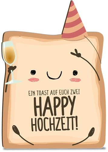 Generisch Holz-Papier Karte XXIX (Toast Hochzeit)