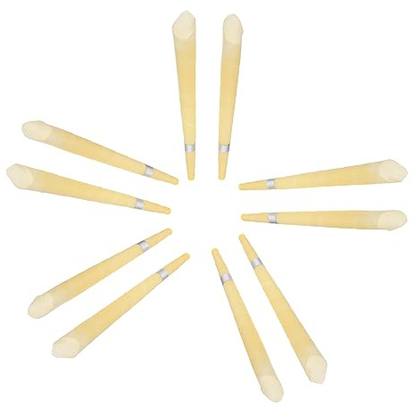 Homoyoyo 10 pièces Bougies Oreille Forme de Trompette Bougies Auriculaires Naturelles Cire Abeille Bio Soulagement de Bouchons Oreilles et Amélioration Du Sommeil Adaptées Aux Personnes