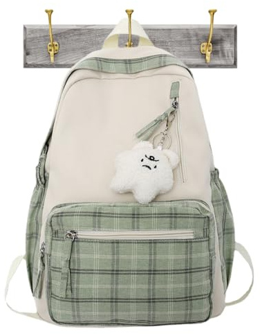 TABSIRAH Backpack Harajuku Style Large Capacity College Laptop Anti Theft Travel School Bookbag With Multiple Pockets For Teens Girls Women Students Daily Use Accessories Fashion Gift And