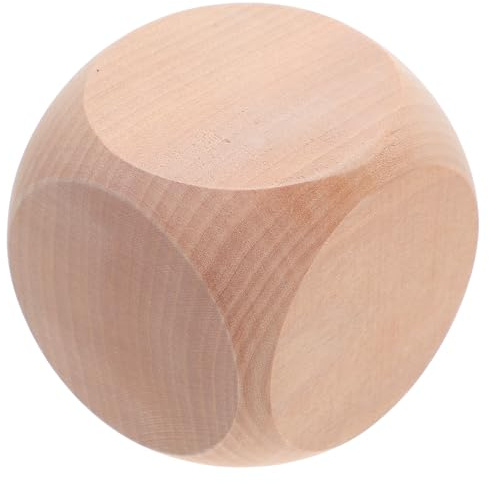 JOINPAYA Dadi in Legno Vuoti Facce per Giochi da Tavolo e Feste Blocchi di Legno Grezzi per DIY Personalizzabili e Resistenti per Progetti Creativi e Party Supplies