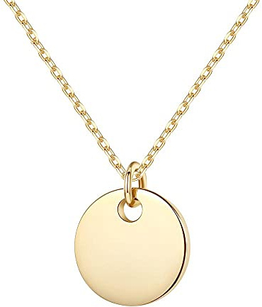disk form hängande halsband för kvinnor färg fina smycken present