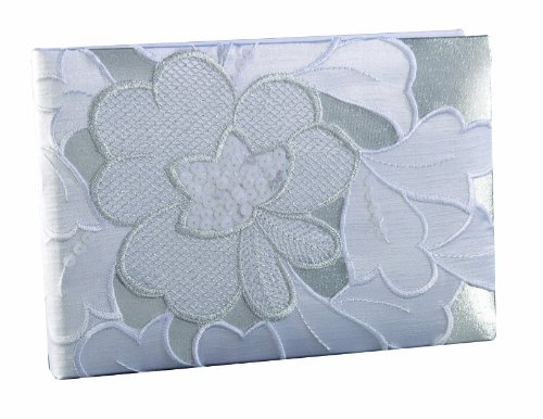 Ivy Lane Designs New York Collection Guest Book, Silver and White