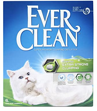 Ever Clean Katzenstreu, mit Duft, verklumpt, Stärke Extra Strong, 6 l