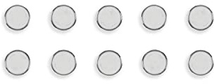 Bi-Office Lot de 10 Aimants rond 30 mm Argent