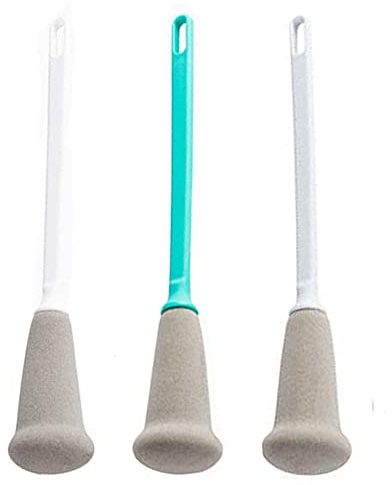 Kaxich 3pcs Flaschenbürste Flasche Reinigungsbürsten mit Lange Griff Flaschenreiniger Bürste für Waschen von Bier Wein Sport Wasser Flaschen, Tee Kessel, Karaffe Schmale