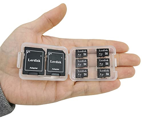 Lerdisk Paquete de 6 Tarjetas Micro SD de 4 GB Clase 6 microSDHC con Adaptador SD producida por el Titular de Licencia Autorizado del Grupo 3C (4 GB C6)