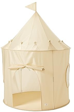 3 Sprouts Kids Play Tent - Sustainable Recycled Fabric – Fun Spacious Childs Playhouse for Indoor Games for Boys & Girls - Durable Fort Pop Up House for Toddlers & Children Age 3-10 – Beige