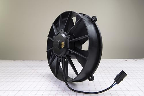 Mobile Climate Control 15-7501 12V Condenser Fan Assembly - Heavy Duty HVAC Cooling Fan for Trucks & Buses - Replaces 3300055