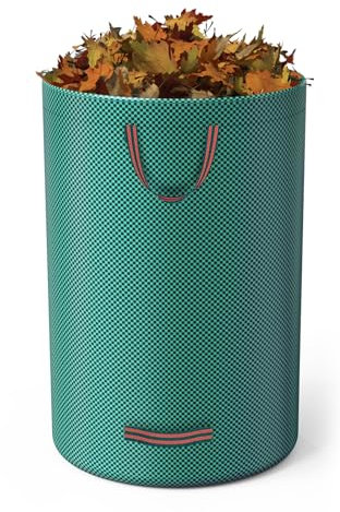 Garden Waste Bags 120L, Heavy Duty Garden Rubbish Bags, Reusable Garden Sacks with Handles, Ideal for Collecting and Moving Leaves and grass cuttings (120L * 1)